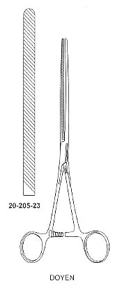 Doyen Intestinal Clamp Forcep